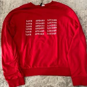 H and M sweatshirt